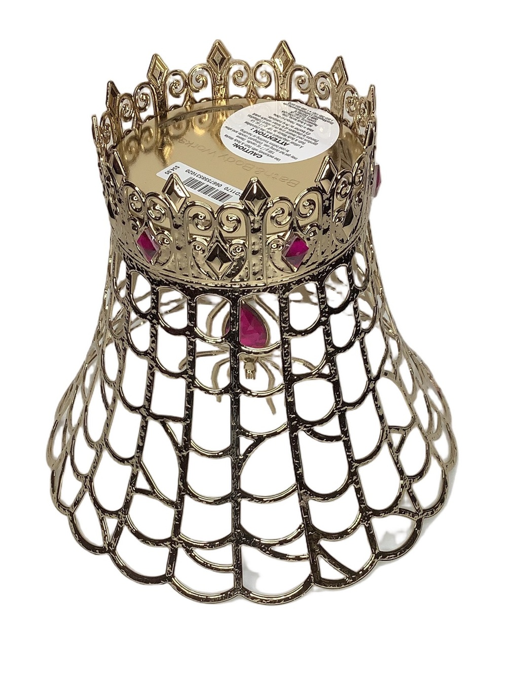 Bath & Body Works Halloween Spider Web Jeweled Candle Holder New - Picture 3 of 4
